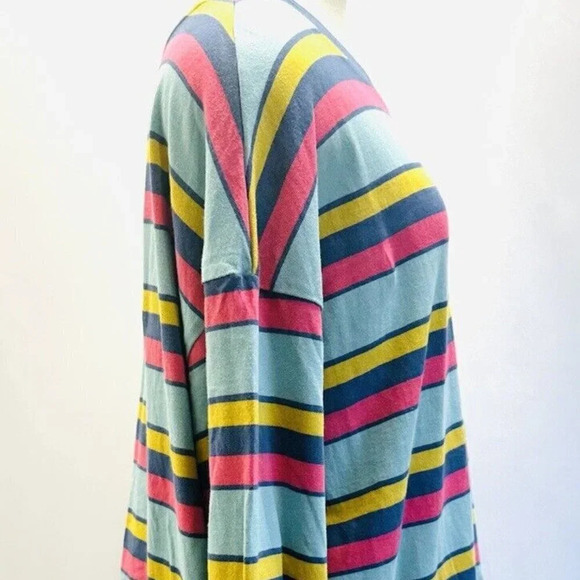 NWT SO Juniors Long Sleeve Pullover Round Neck Striped Mulit-Colored Shirt Sz XL - Picture 9 of 12